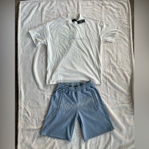Boohoo men oversized shirt &short set two piece still new